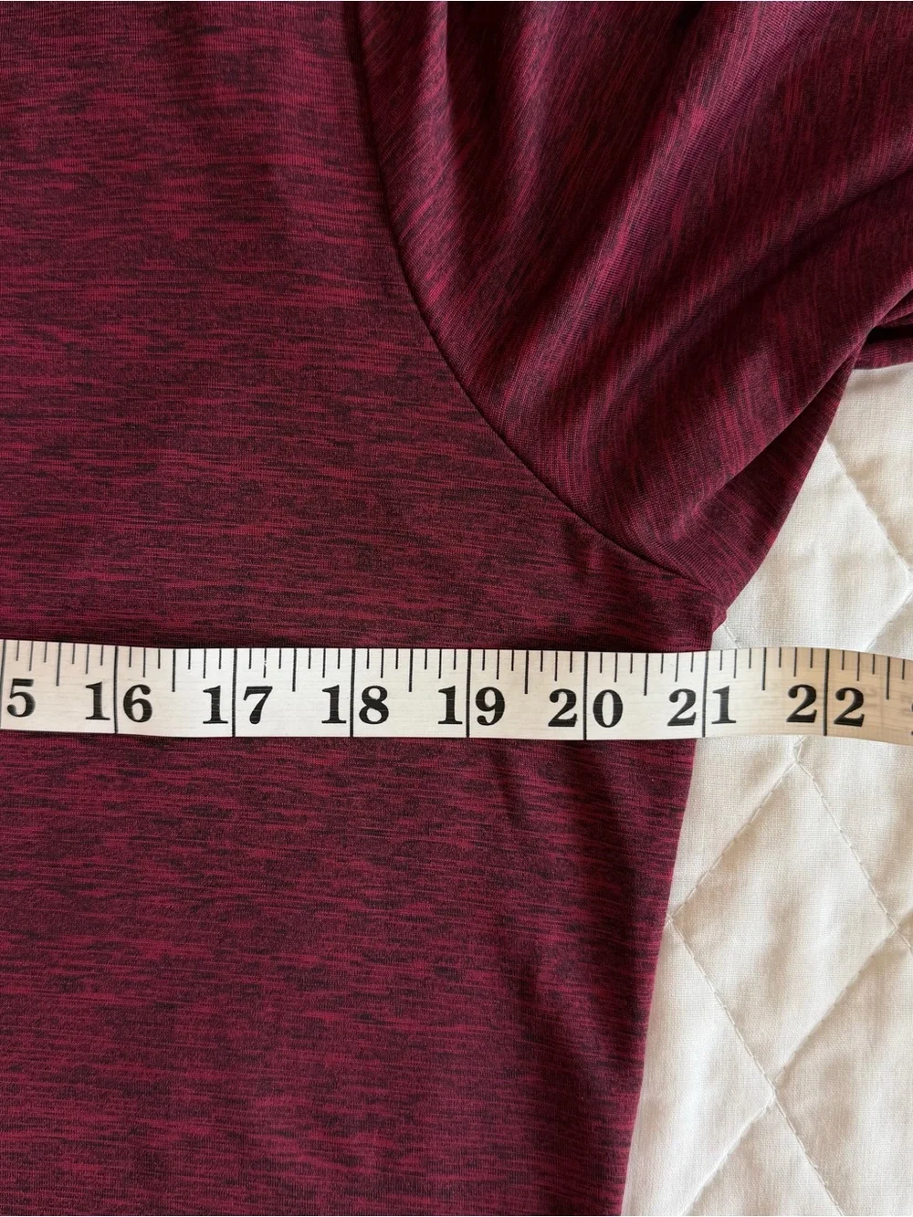 NWT Maurices In Motion Womens XL Burgundy Long Sleeve V-Neck Top Exercise Casual
